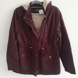 SOLD!  NWT C'EST TOI Faux Fur Lined Coat